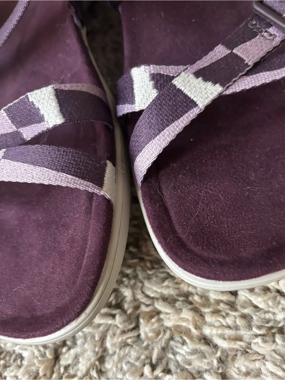 Merrell Women's burgundy district 3 Patterned Strap Outdoor Sandals nwot  sz 10